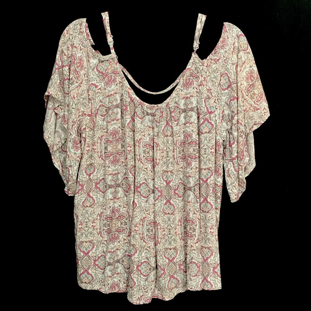 Torrid Cold Shoulder Flowy Top